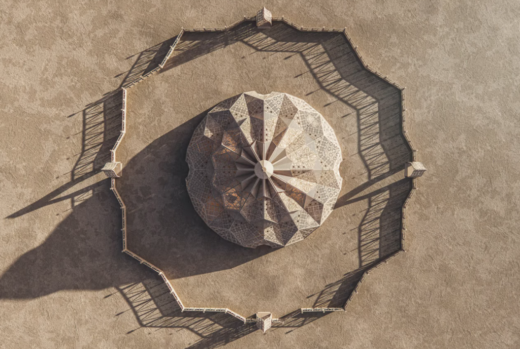 Burning Man renders by Kimu Studio