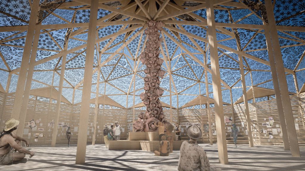 Burning Man renders by Kimu Studio