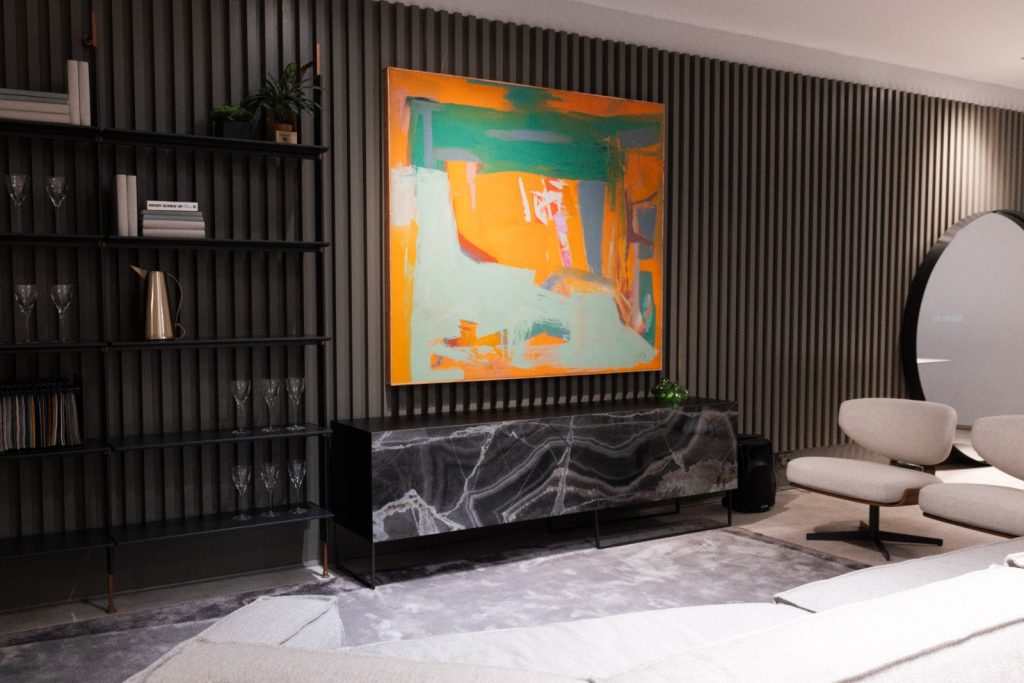 Furniture by Bonaldo and artwork by James Vella Clark at Form Showroom