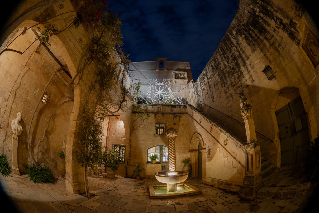Annamaria Gatt's installation based on a motif of Maltese lace. Photography: Lisa Attard.