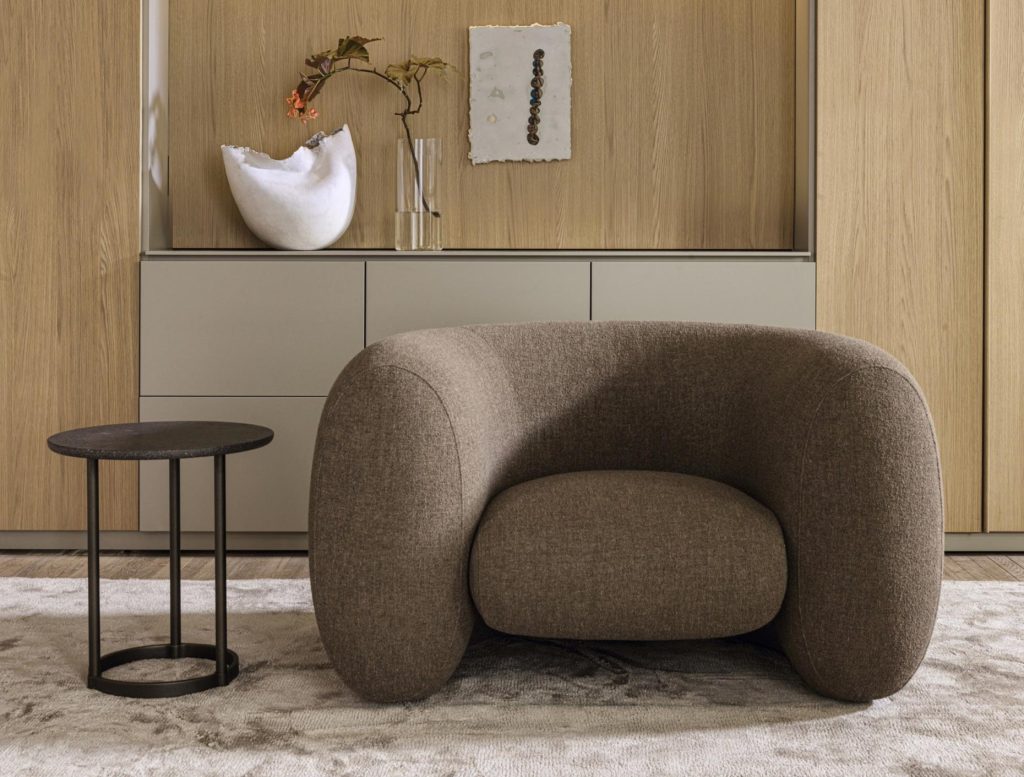 Cinnamon armchair made by italian design Molteni&C at Form Ltd Msida