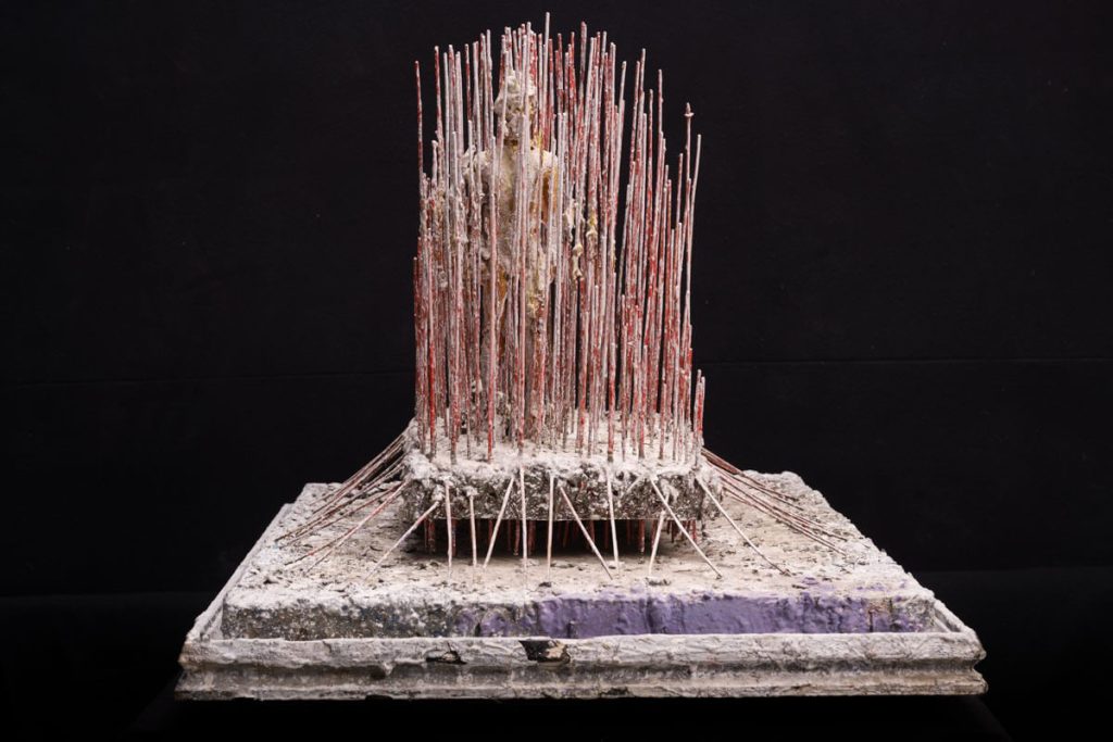 Figure in the Rods by Raymond Pitre / Photo via Stir World