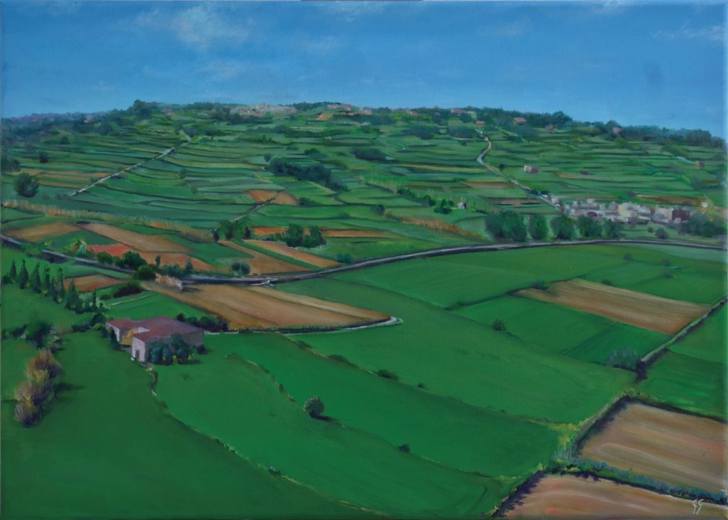 View of Bidnija from Victoria Lines / Jestem by Ivan Grixti