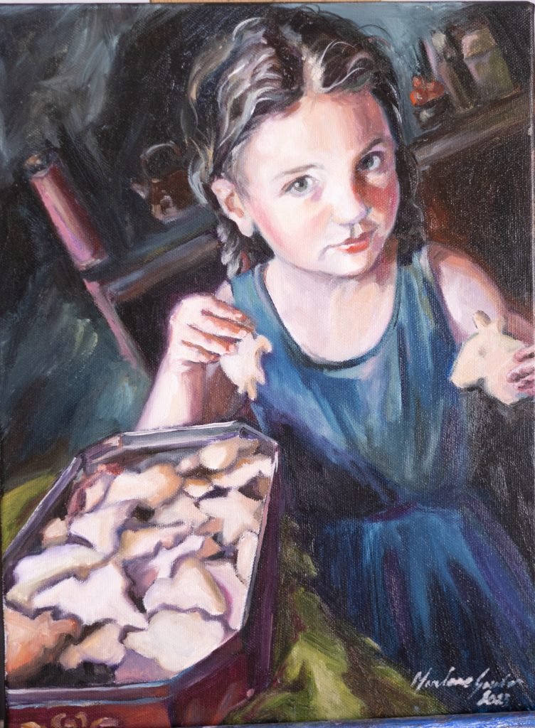 Portrait of a young girl by artist Marlene Gouder