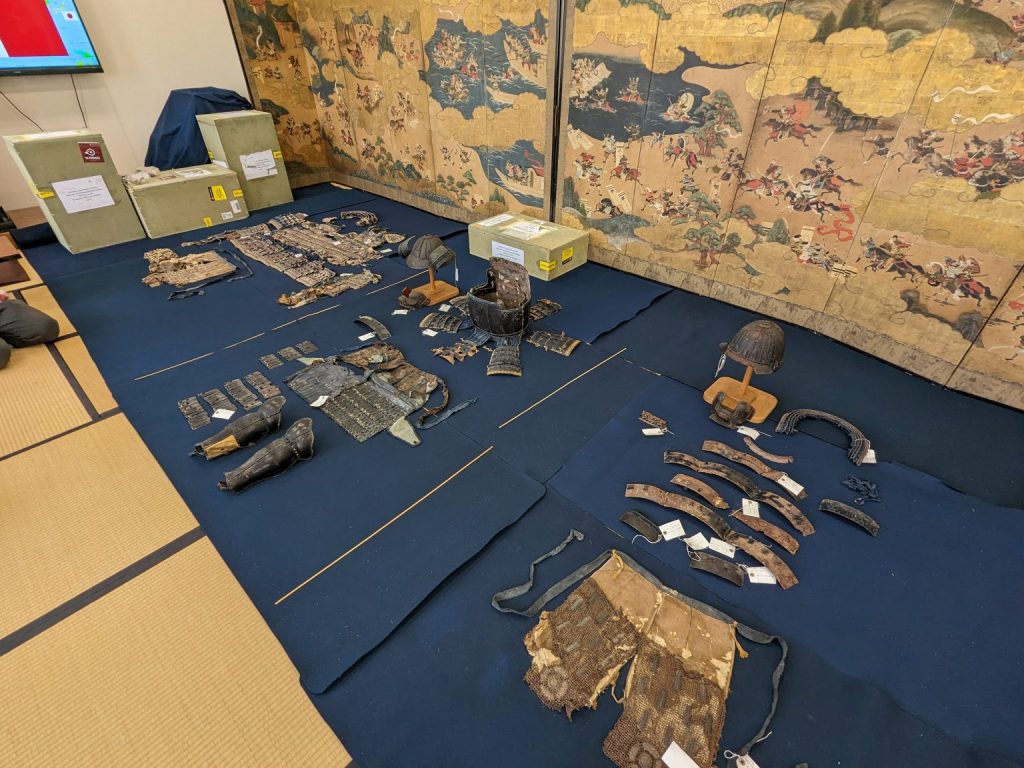 Artefacts used by Japanese before the invention of armour