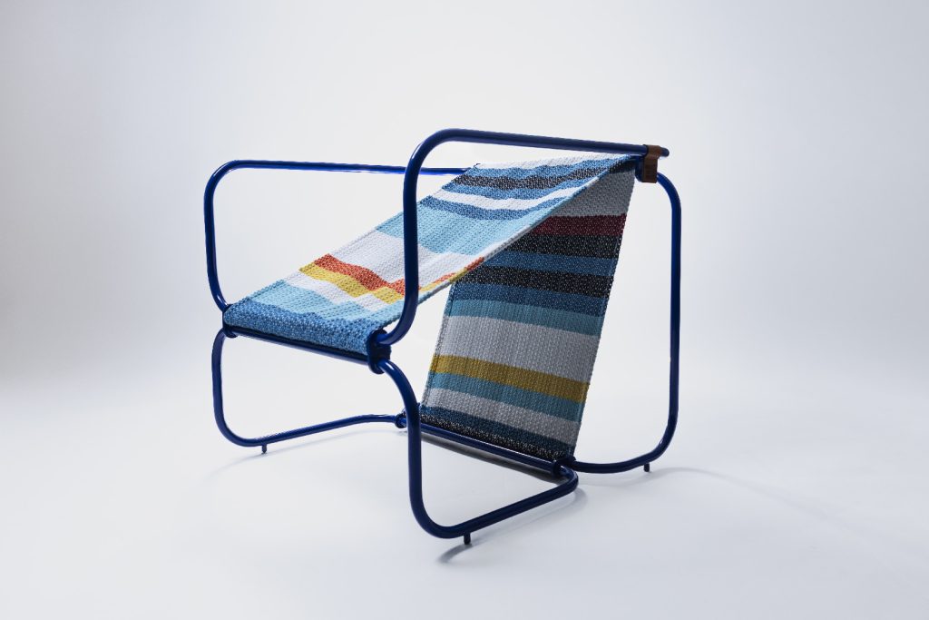 Chair inspired by Maltese weaving