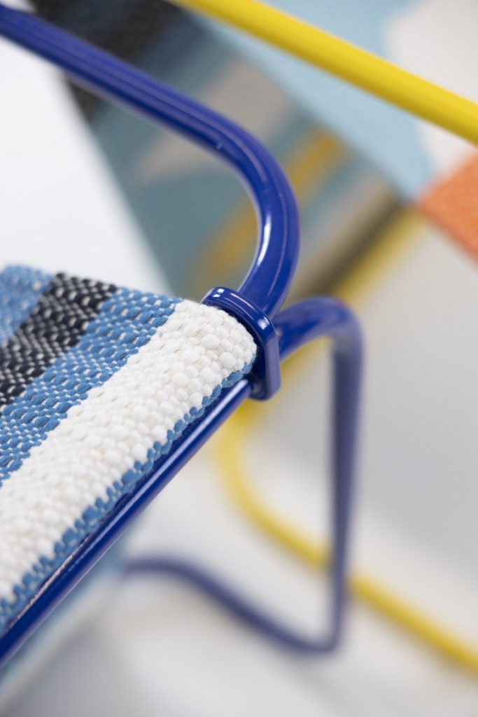 Chair inspired by Maltese weaving