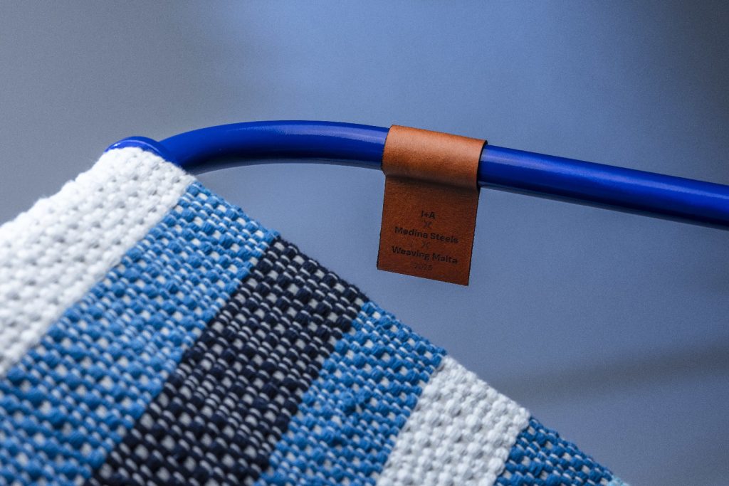 Chair inspired by Maltese weaving