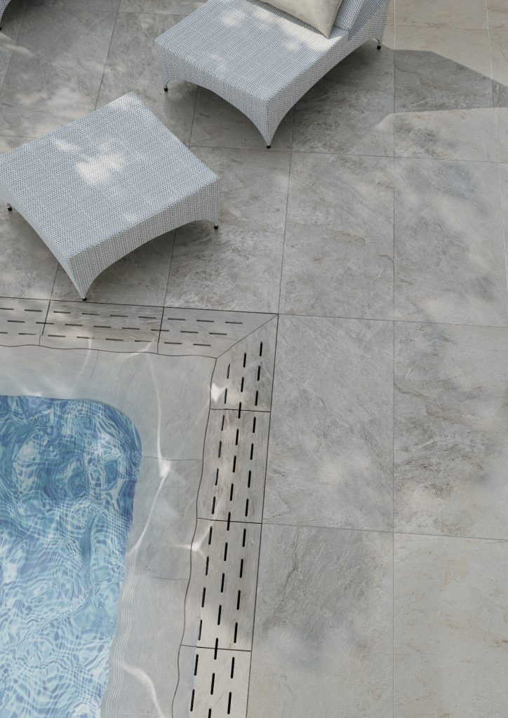 Swimming pool tiling