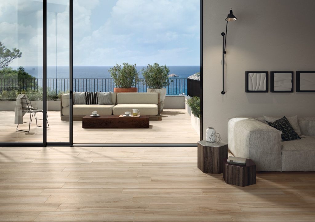 Porcelain as parquet