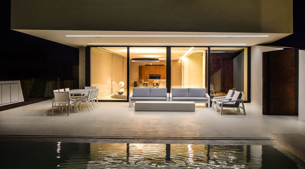 exterior terrace modern villa