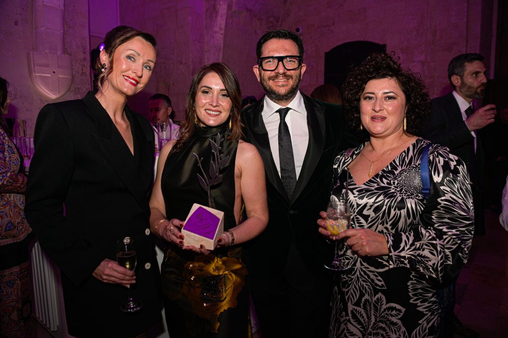 Charlene Vella after winning the 2025 Mara award that celebrates women's achievements in various fields in Malta
