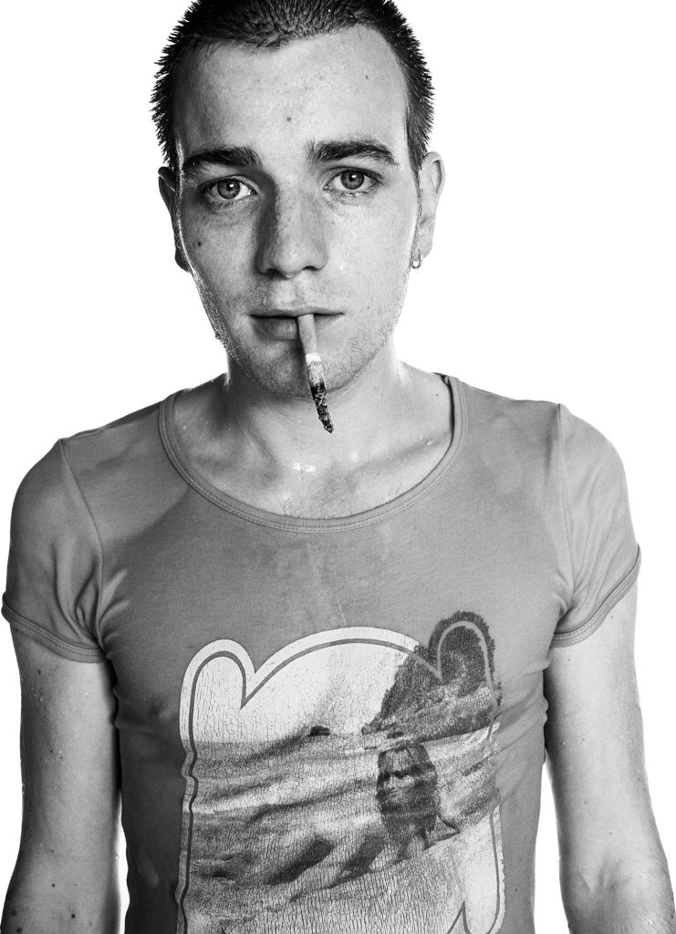 Ewan McGregor photographed for Trainspotting