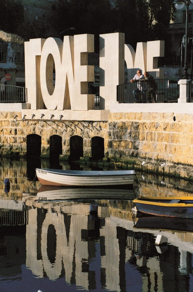 The Love sculpture in St Julian's