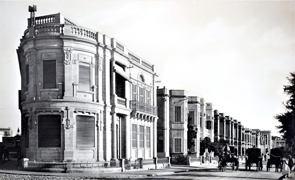 A 1930s photo of an Art Nouveau block in Tower Road, Sliema which is used today by Lombard Bank / Photo from Giovanni Bonello's personal collection via Timesofmalta.com
